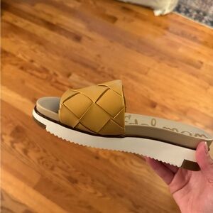 Sam Edelman Yellow Flats with Woven Design